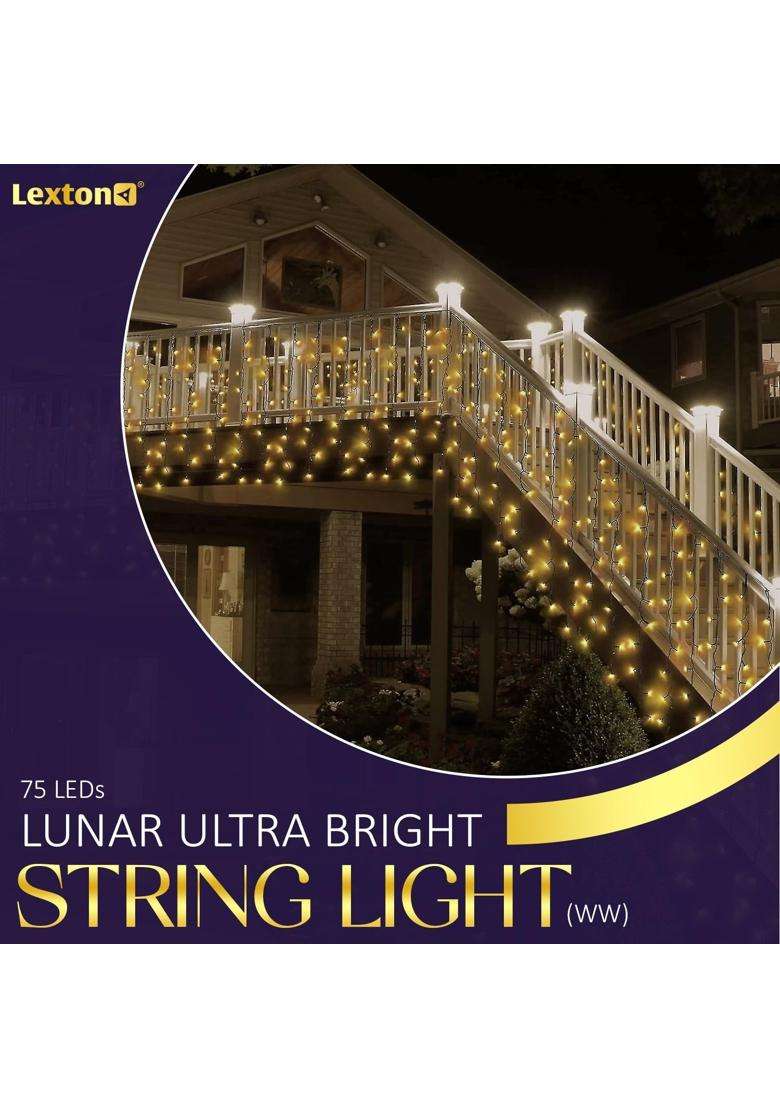 Lexton Lunar Ultra Bright Fairy Light 75 LED Plug Sourced Pack of 20 - Indya