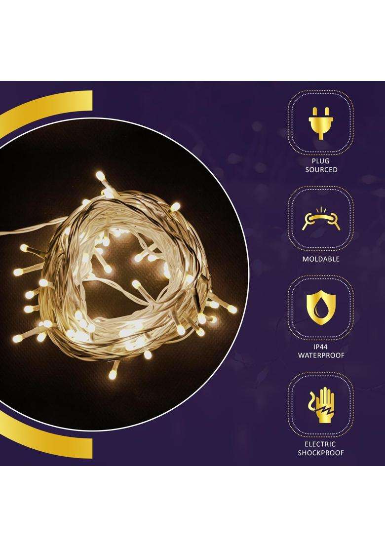 Lexton Lunar Ultra Bright Fairy Light 75 LED Plug Sourced Pack of 20 - Indya