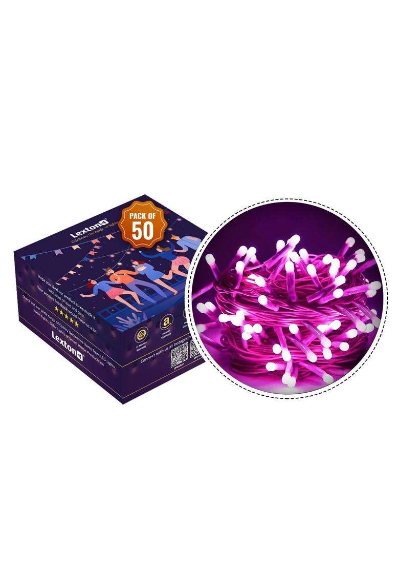 Lexton 36 LED Power Pixel Serial String Fairy Light Plug Sourced Pack of 50 - Indya
