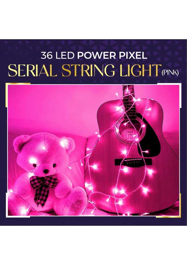 Lexton 36 LED Power Pixel Serial String Fairy Light Plug Sourced Pack of 50 - Indya