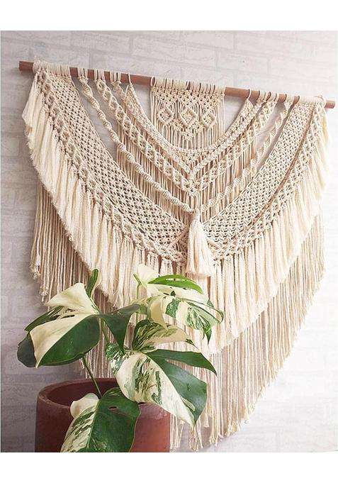 Zazza Home Decor Macrame Wallsd Hanging Wedding Decor Macrame Boho Wall Decor Big Fiber Art Cotton Boho Chic