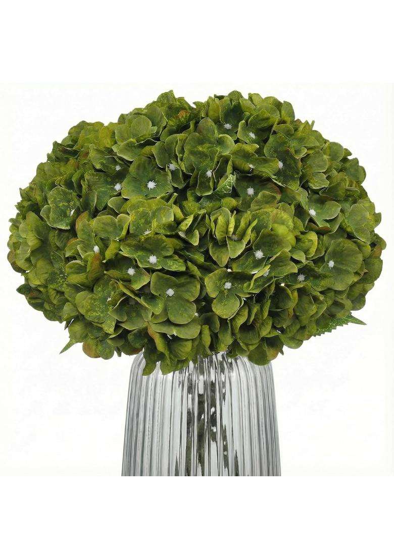 Blooming Paradise Artificial Fake Flowers Plants Silk Hydrangea Arrangements Wedding Bouquets Decorations - Indya