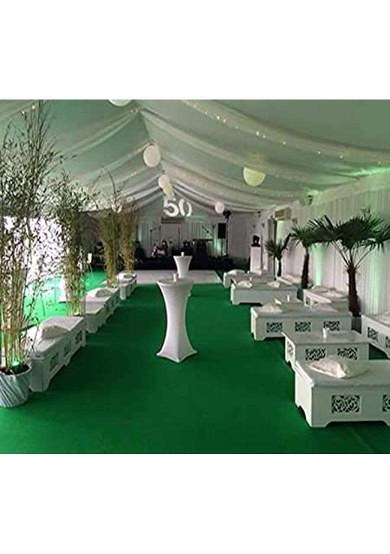 Ahamad Carpet Green for Wedding Stage Exhibition Party Office Hotels Decoration - Indya