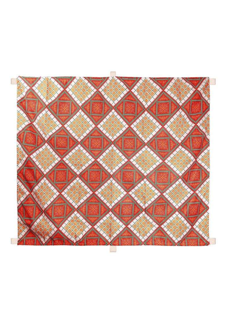 Priyakant Safawala Decorative Ceiling Top Printed Mandap Ideas at Home Festival Wedding Diwali - Indya