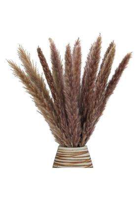 Bedepot Brown Dried Pampas Grass Decor Tall 45CM Natural Dried Pampas Grass 30 Pcs Bouquet for Wedding Floral