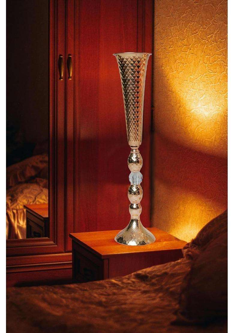 Doykli Centerpieces Flower Decor Bouquet Gold Vase Metal Trumpet Vase - Indya