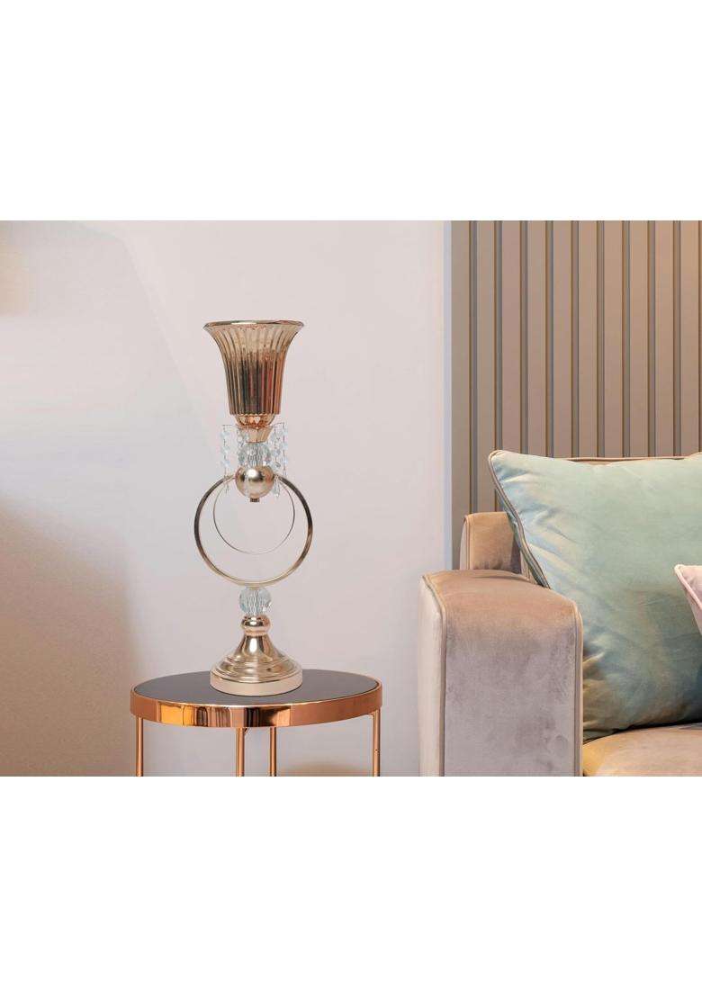 Doykli Tall Metal Trumpet Vase Floral Decor Wedding Table - Indya