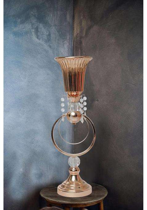 Doykli Tall Metal Trumpet Vase Floral Decor Wedding Table