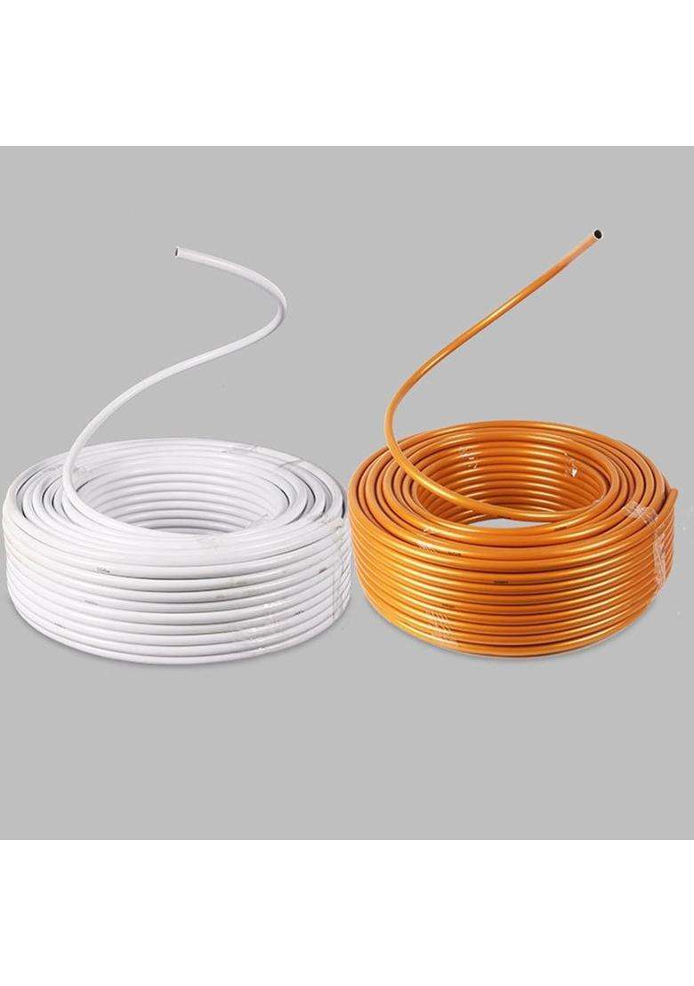 Ecomistiq BNF PVC Modelling Tube Sturdy Wedding DIY Props for Banquet Stage Birthday Party White 10M - Indya