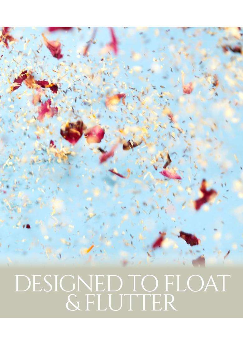 Flora and Bloom Biodegradable Confetti Dried Flowers 3 Litres - Indya