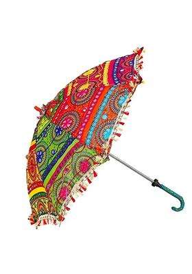 Multicolor the SLR Embroidery Work Decorative Handmade Wedding Umbrella for Indian Wedding or Decor