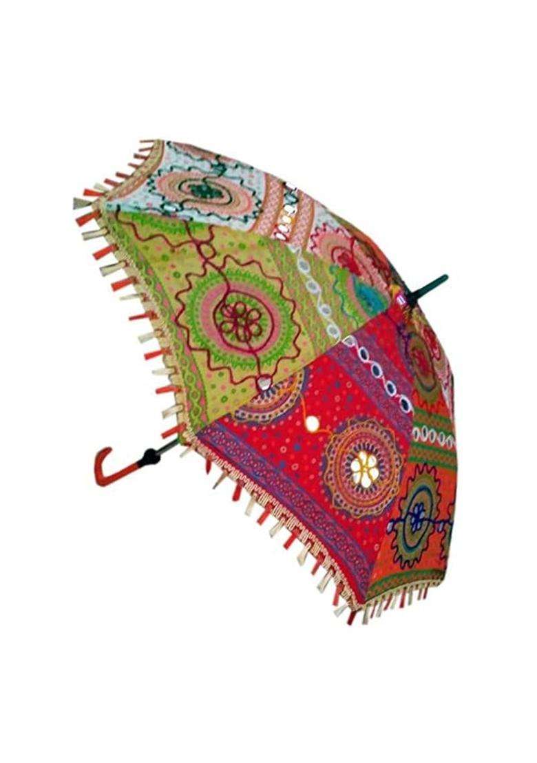 The SLR Embroidery Work Decorative Handmade Wedding Umbrella - Indya
