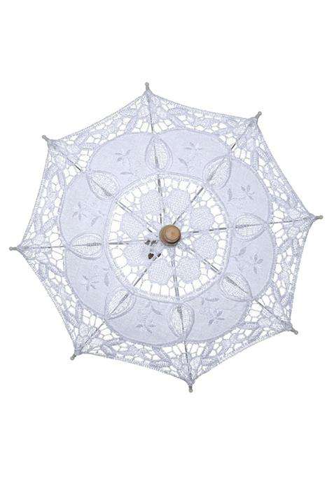 Elbme Floral Parasol Umbrella Decoration Wedding Bride Handmade Photography Prop S