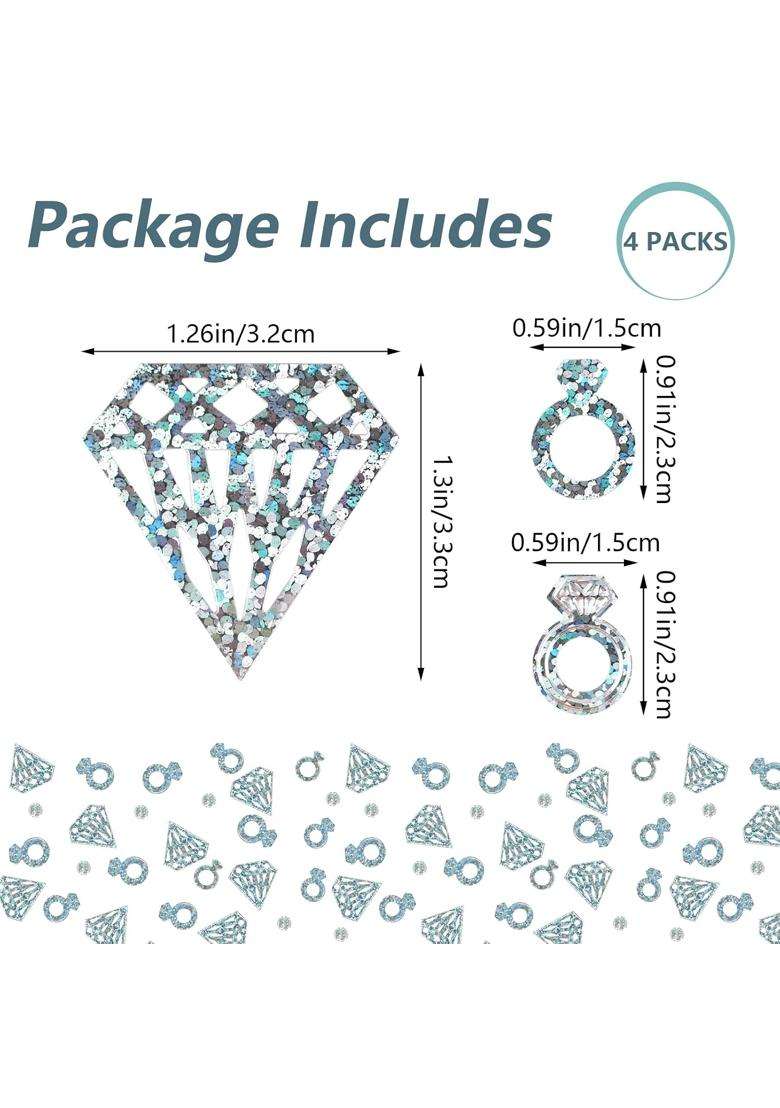 Urroma Wedding Decorations for Tables Glitter Diamond Confetti Engagement Party Decorations Table Confetti - Indya