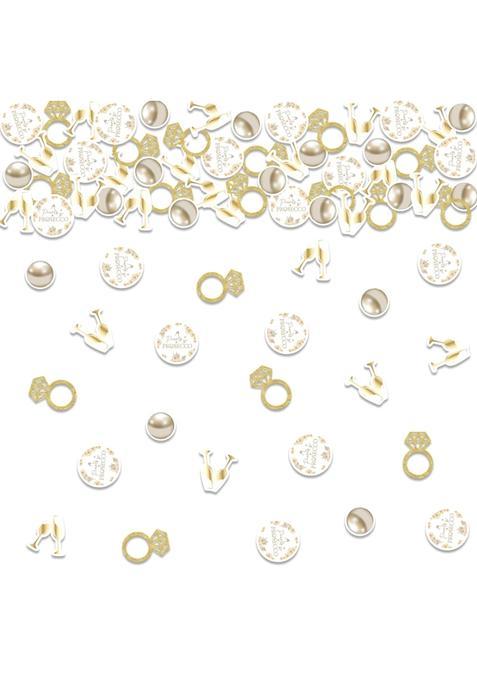 Fangleland 200Pcs Pearls and Prosecco Theme Bridal Shower Confetti