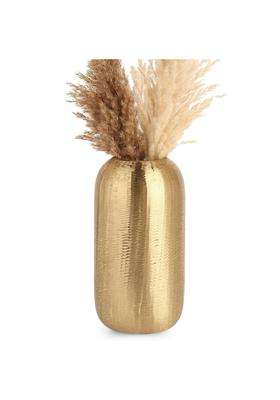Dreamy Walls 12 Gold Metal Cylindrical Flower Vase for Centerpieces Table Accent Decor