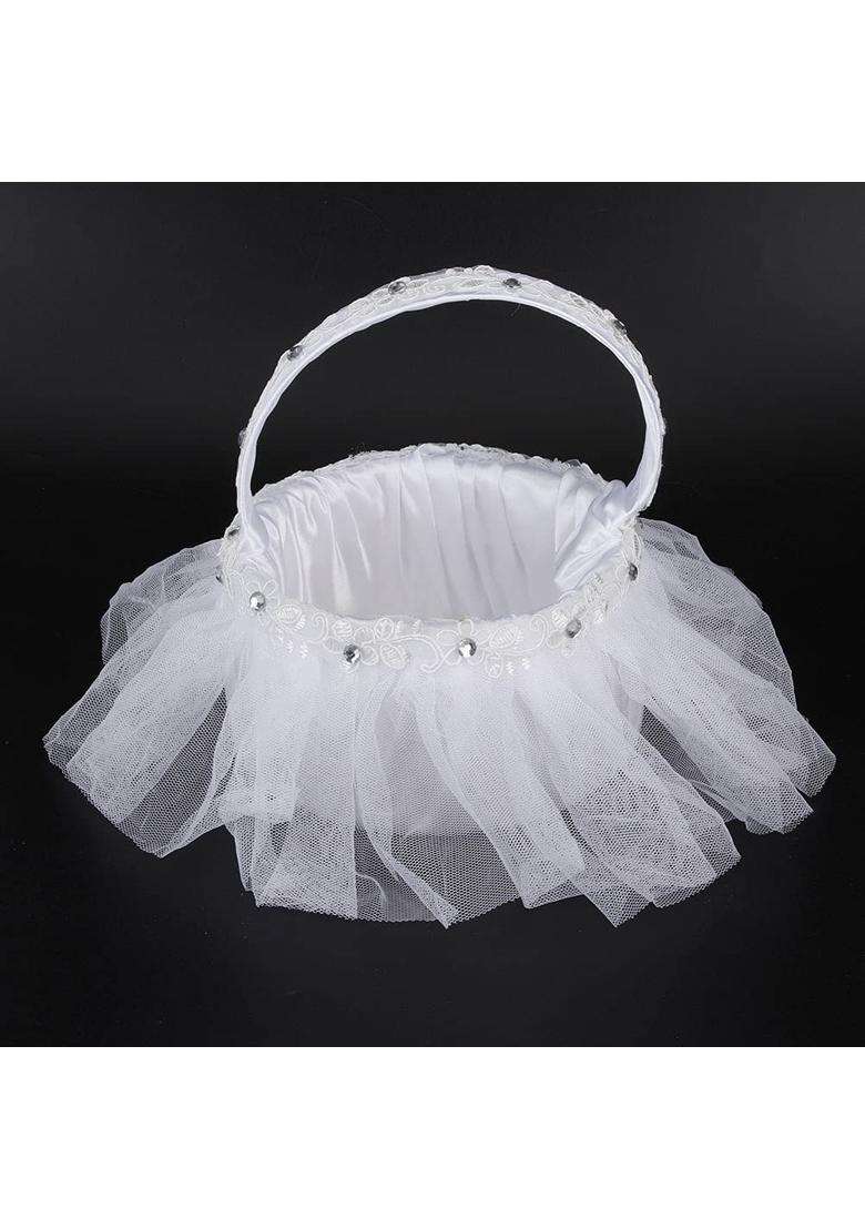 Ubervia Wedding Gift Basket Flower Basket Hanging Basket Decor Wedding Basket - Indya