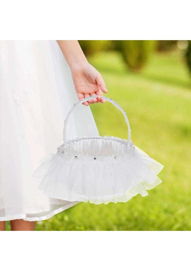 Ubervia Wedding Gift Basket Flower Basket Hanging Basket Decor Wedding Basket - Indya