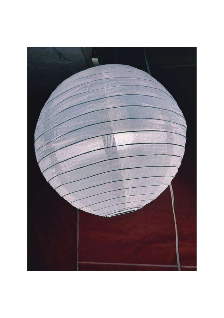 Lamps of India White 16 Inch Made of Waterproof Lantern Wedding Birthday Home Garden Bedroom Pack of 10 - Indya