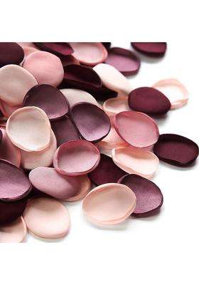 Floroom 300Pcs Silk Rose Petals Burgundy Maroon Flower Petals for Wedding Flower Girl Basket Aisle Scatter