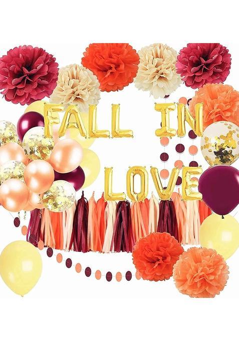 Qians Party Fall Bridal Shower Decorations Fall Wedding Engagement Fall Bachelorette Party Decorations