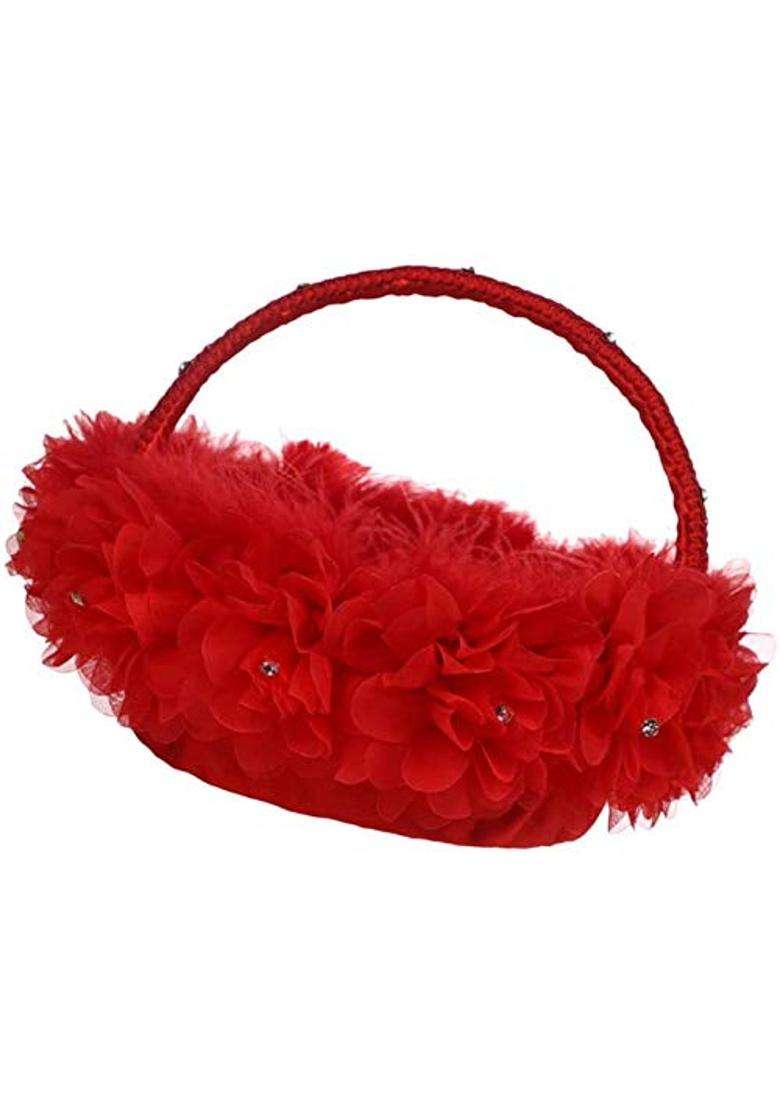 Taotenish Flower Girl Basket Feather Basket Wedding Ceremony Basket Romantic Wedding Flower Basket Ceremony - Indya