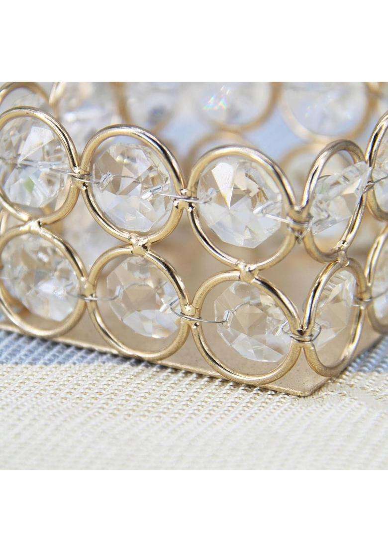 Heavenglow Multicolour 3 Pieces Home Decoration Studded Crystal Party Wedding Favour Gift Christmas - Indya