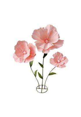 Myaddiction Wedding Giant Flowers for Decoration with Standing Base for Birthday Parties Pink