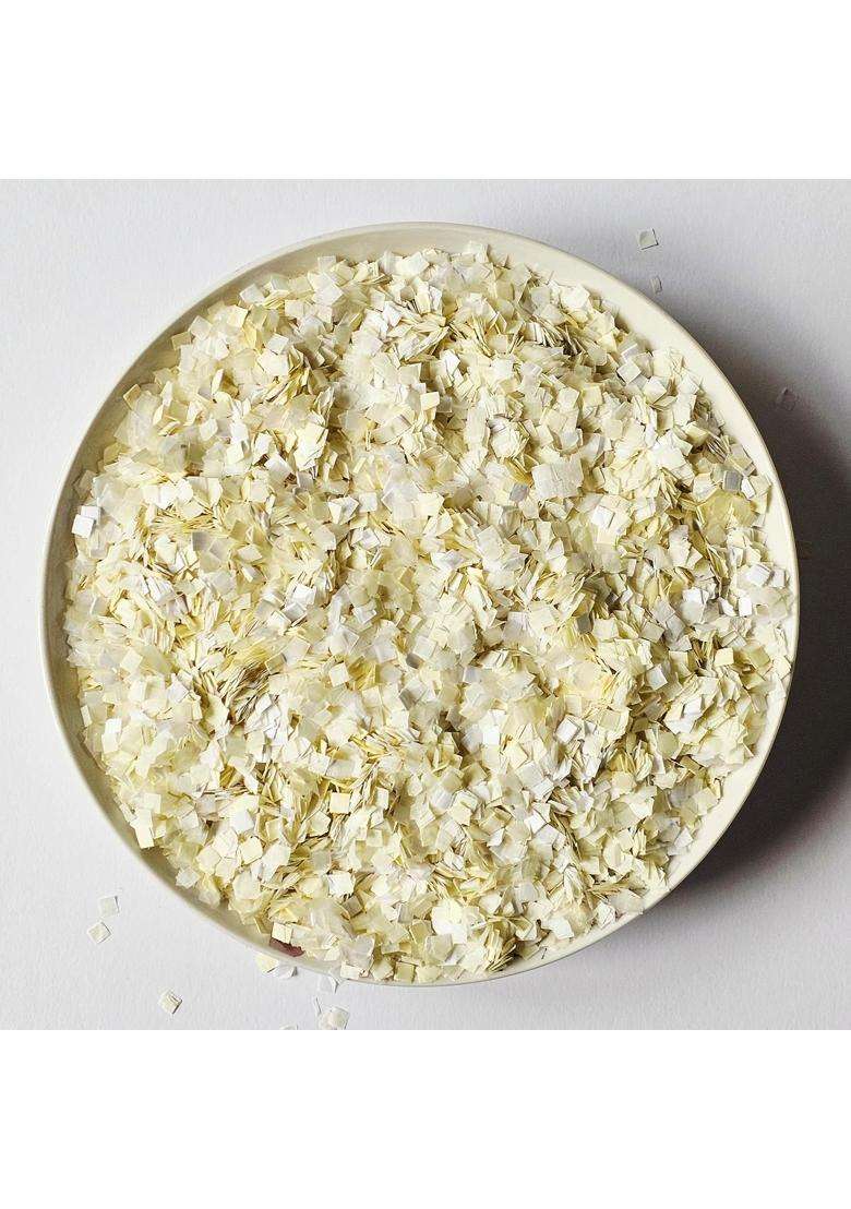 Insidemynest White Cream Ivory Wedding Confetti Biodegradable Eco Environmentally Friendly Tissue Paper Flower - Indya