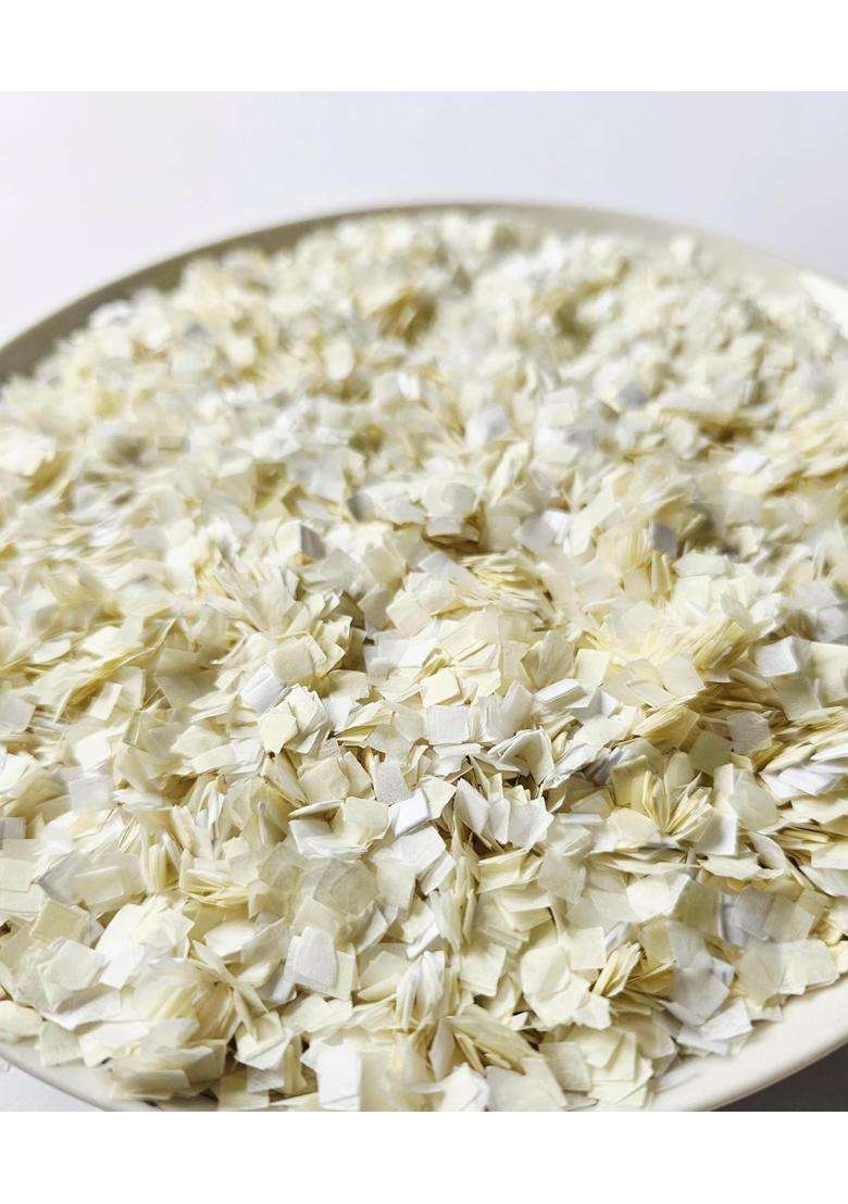 Insidemynest White Cream Ivory Wedding Confetti Biodegradable Eco Environmentally Friendly Tissue Paper Flower - Indya