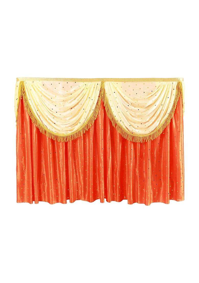 Priyakant Safawala Ganpati Decoration Table Frill Ideas at Home Festival Diwali Ganesh Chaturthi Decoration - Indya