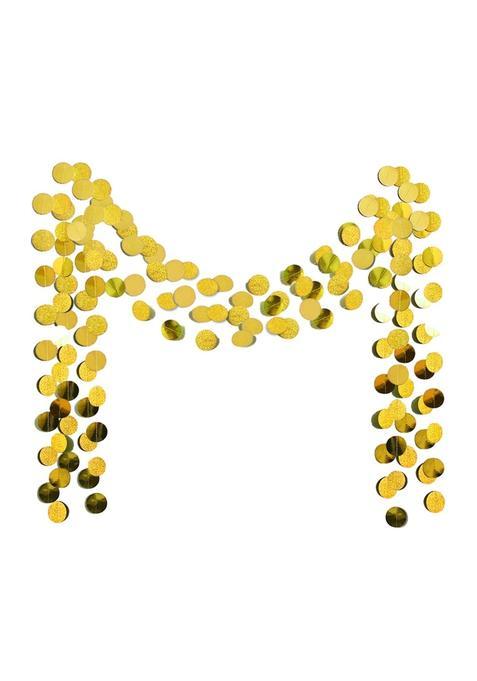 Ttsam 6 Pcs Glitter Gold Paper Circle Dots Garland 52 Feet