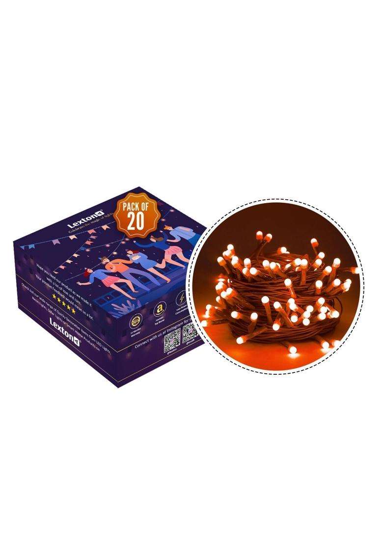 Lexton 36 LED Power Pixel Serial String Fairy Light Plug Sourced Pack of 20 - Indya