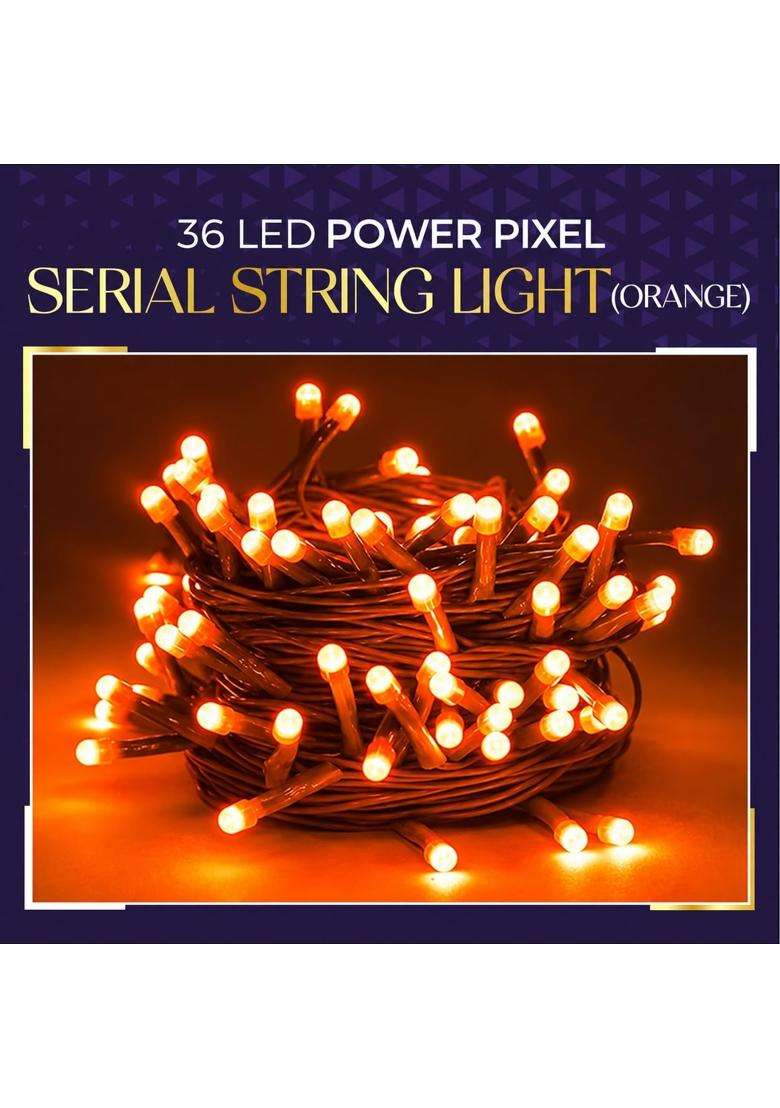 Lexton 36 LED Power Pixel Serial String Fairy Light Plug Sourced Pack of 20 - Indya