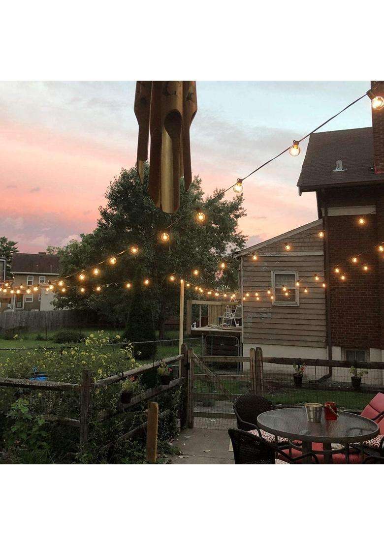 Xergy Outdoor String Lights 50 Feet G40 Globe LED Lights with 52 Edison LED Break Proof Bulbs Plus 2 Extra - Indya