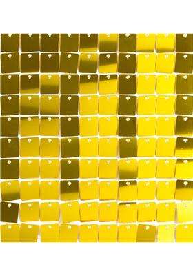 Rozi Decoration Golden Shimmer Wall Backdrop for Birthday Wedding Anniversary Pack of 9