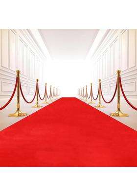 Kaynat Rug Collection Red Carpet 4X40 Feet Floor Runner Non Slip Carpet for Party Hall Events
