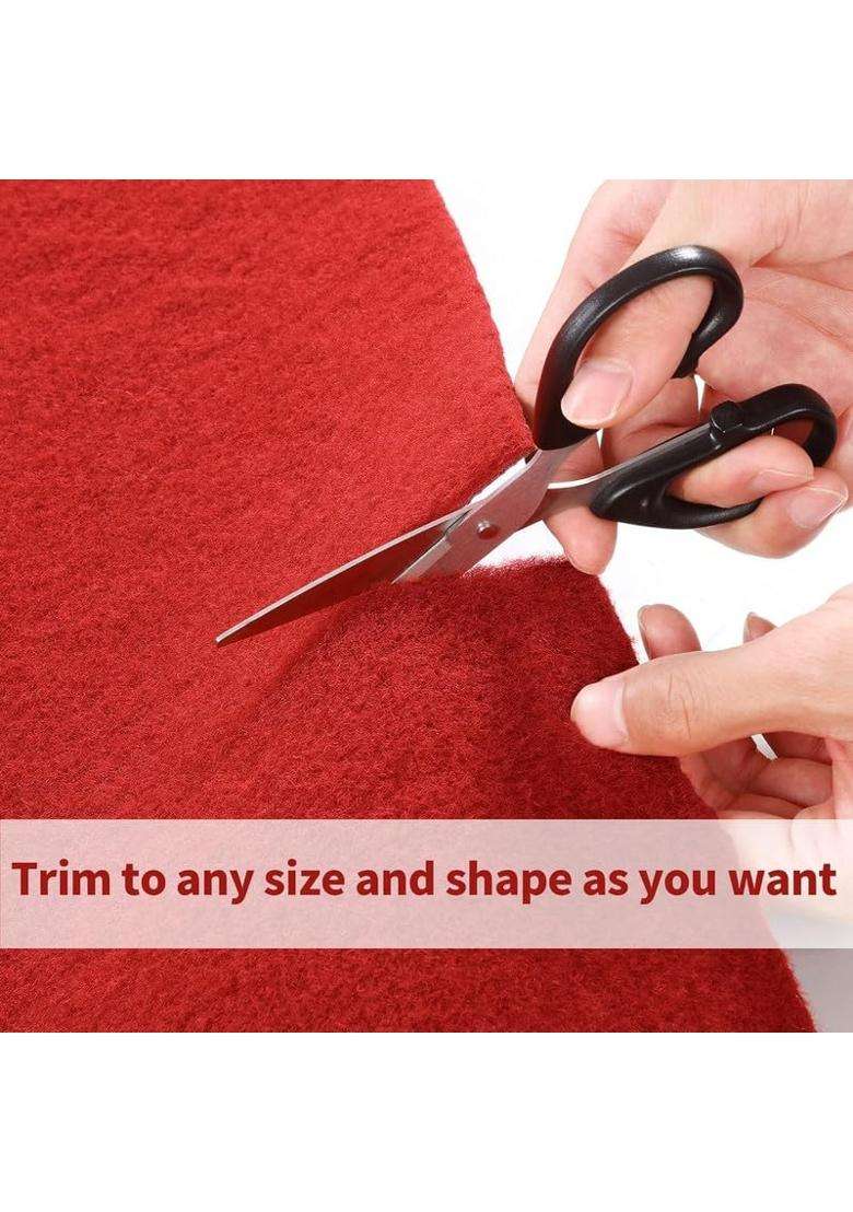 Kaynat Rug Collection Red Carpet 4X40 Feet Floor Runner Non Slip Carpet for Party Hall Events - Indya