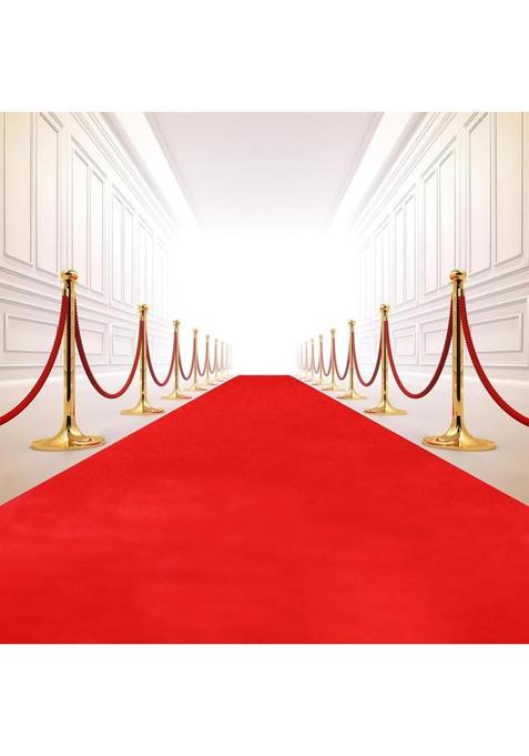 Kaynat Rug Collection Red Carpet 4X40 Feet Floor Runner Non Slip Carpet for Party Hall Events