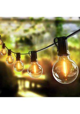Litverse String Lights for Outside 50 Ft Outdoor Lights for Patio with 50 Plus 1 Shatterproof LED Edison Bulbs