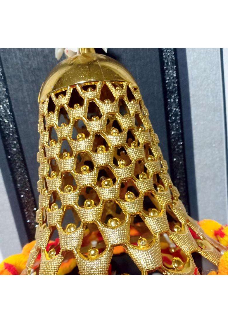 Crownnimreet Rajasthani Hanging Jhoomer for Wall Roof Ceiling Hanging Jhoomar Colorful Flower Pack of 10 - Indya