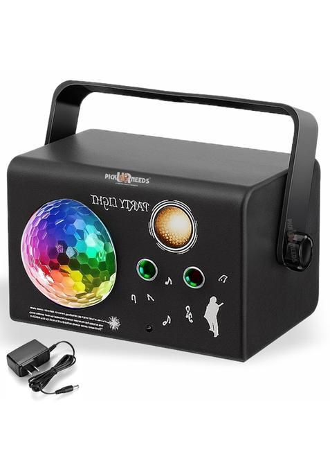 Pick Ur Needs Party Lights DJ Disco Light with Remote Sound Activated LED Strobe Laser Light Projector