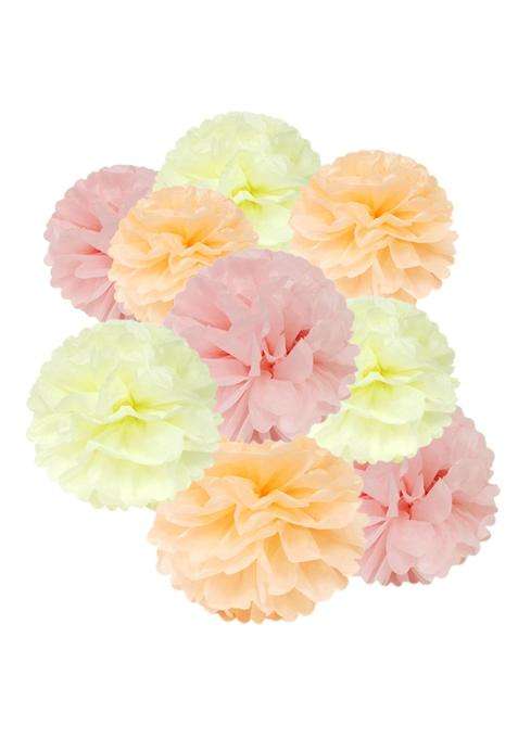 Wrapables Tissue Pom Party Decorations Birthday Parties Baby Showers and Nursery Decor Set of 18