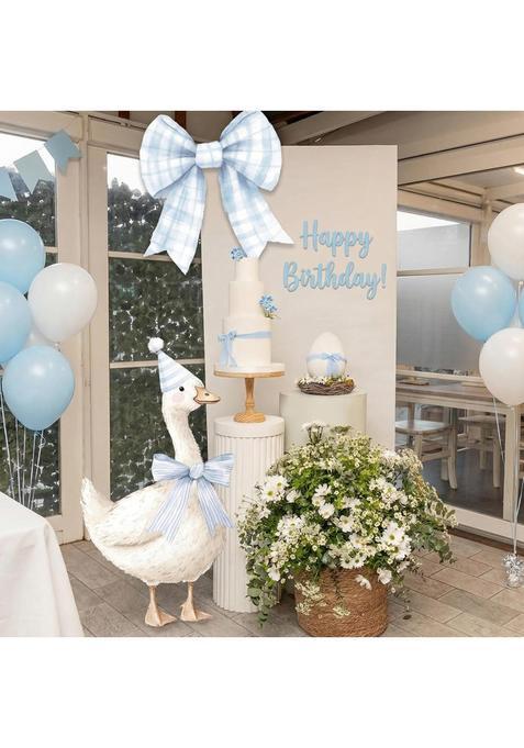 Rattanview 2 Pcs Blue One Silly Goose Party Decorations