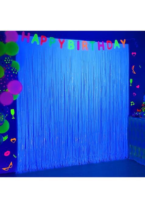 Mega L Glow in the Dark Party Supplies 2 Pack Neon Party Decorations 6 Point 6 X 6 Point 6 Ft Fluorescent