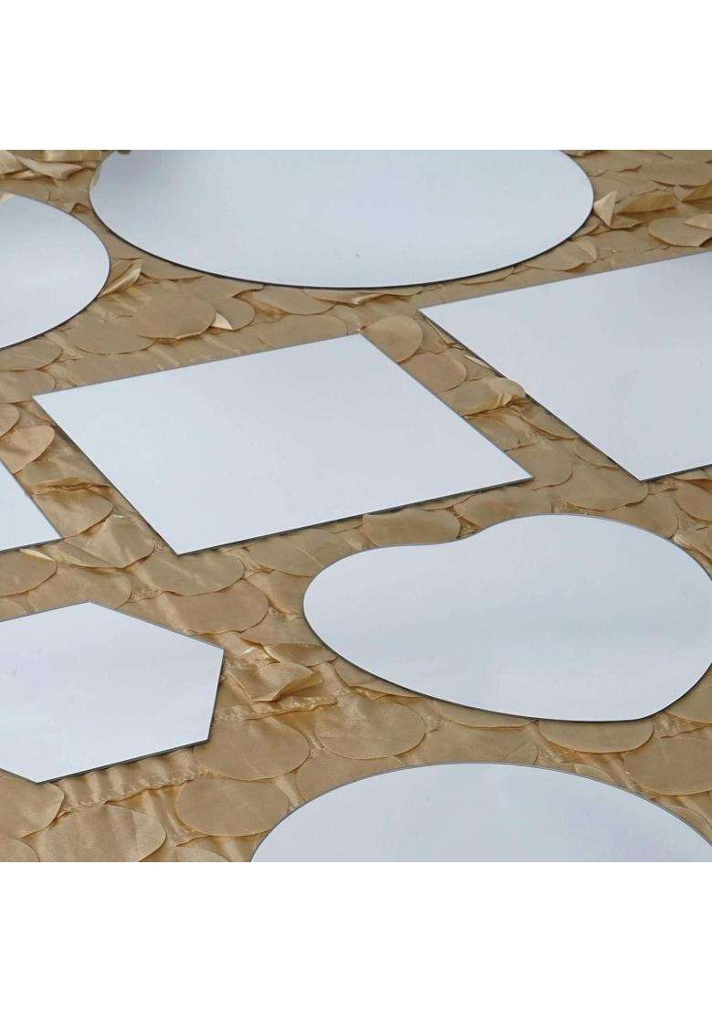 Balsacircle 12 Pcs 14 Inch Round Glass Mirrors for Centerpieces Table Decorations - Indya