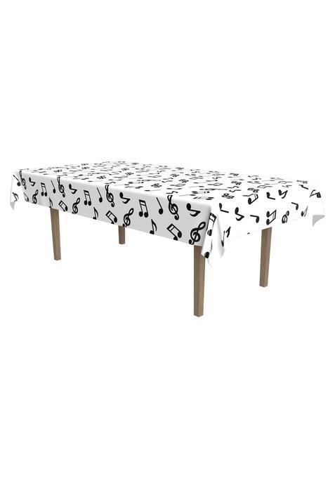 Beistle Musical Notes Tablecover 54 X 108 Plastic Table Cloth Music Notes Party Decorations