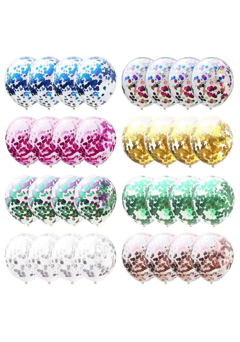 Hadeeong Lindoo Multicolor Confetti Balloons Summer Wedding Birthday Baby Shower Christmas Party Supplies - Indya