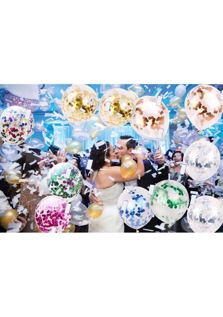 Hadeeong Lindoo Multicolor Confetti Balloons Summer Wedding Birthday Baby Shower Christmas Party Supplies - Indya