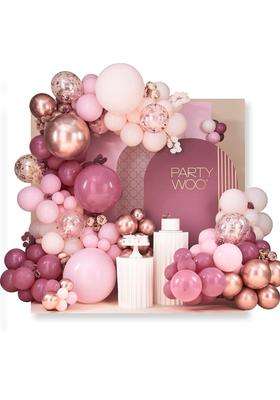 Partywoo Dusty Pink Balloon Arch Kit 140Pcs Different Sizes 18 12 10 5 Inch